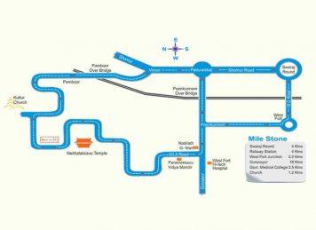 Kalyan Sunfields Thrissur Location map